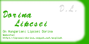 dorina lipcsei business card